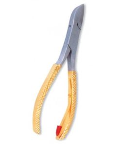Nail Cutter, Single Spring. Half Gold.