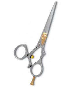 Professional Hair Cutting Scissor with razor edge. Mirror Finish. Movable Ring.